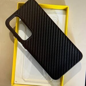 Sleek Black Carbon Fiber Phone Case